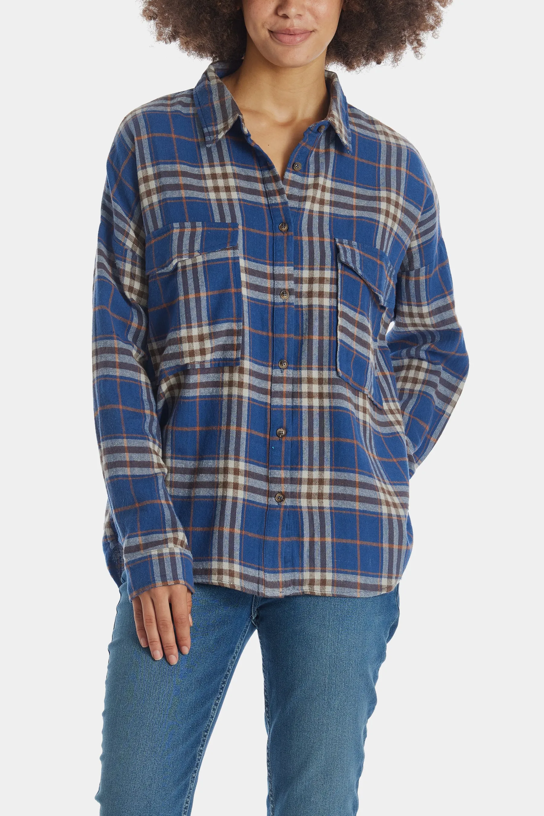 Down The Trail Flannel Top