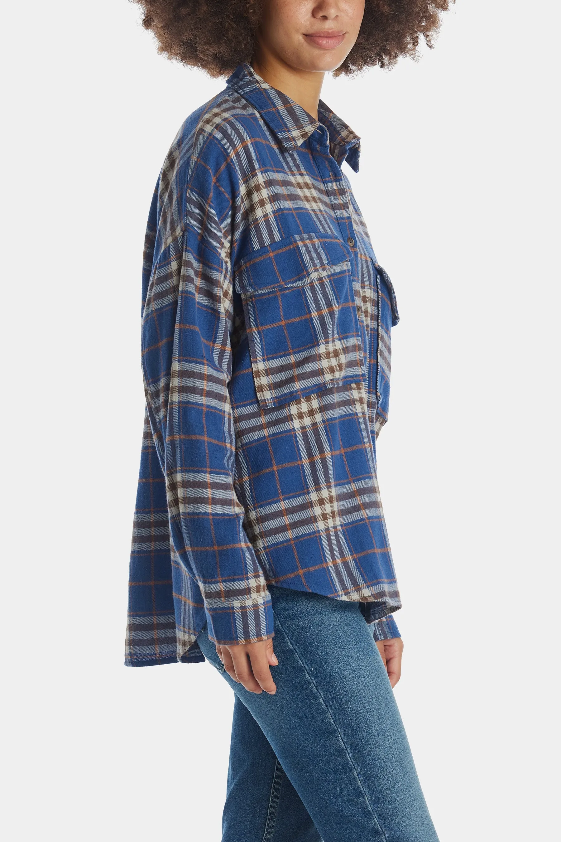 Down The Trail Flannel Top