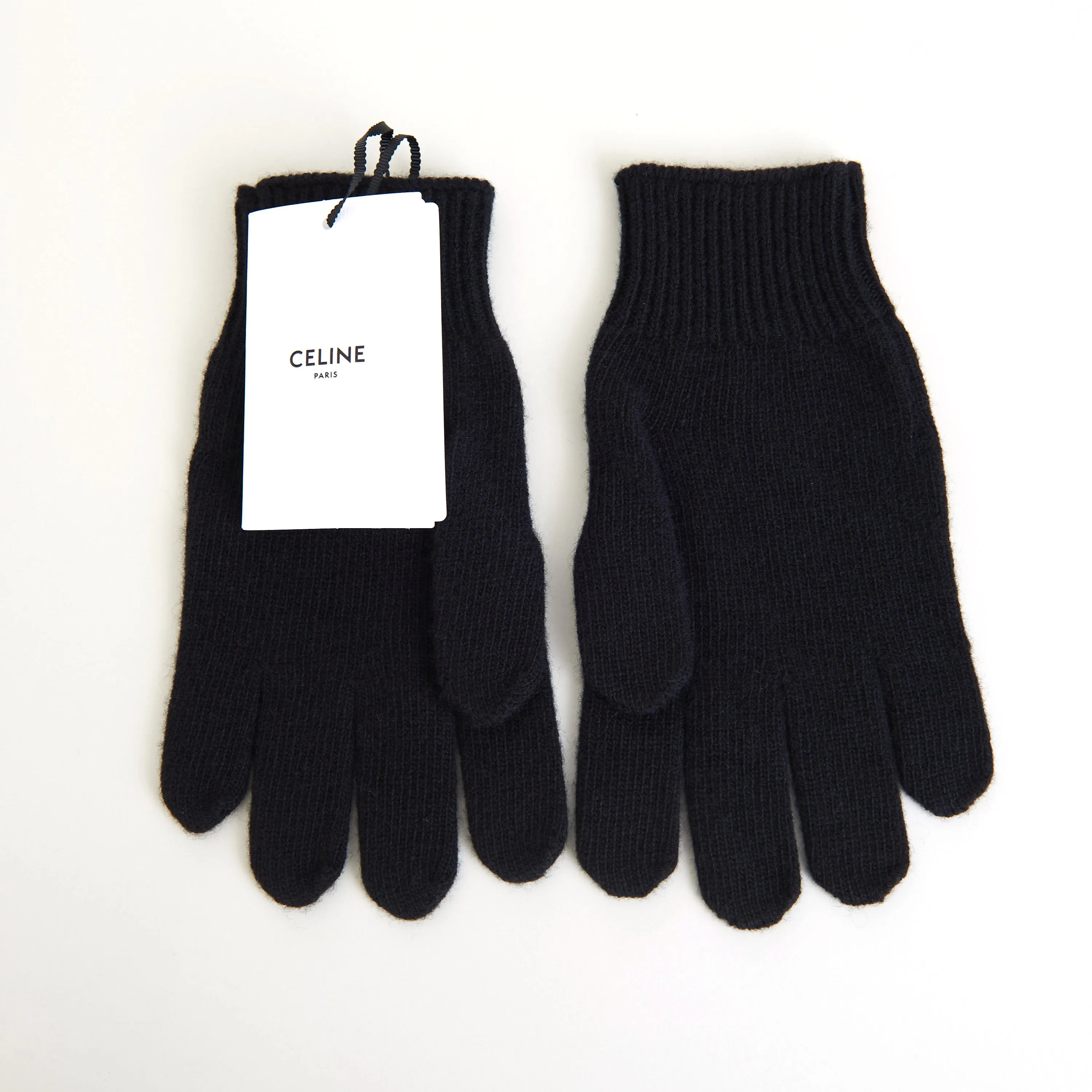 Embroidered Gloves In Ribbed Wool