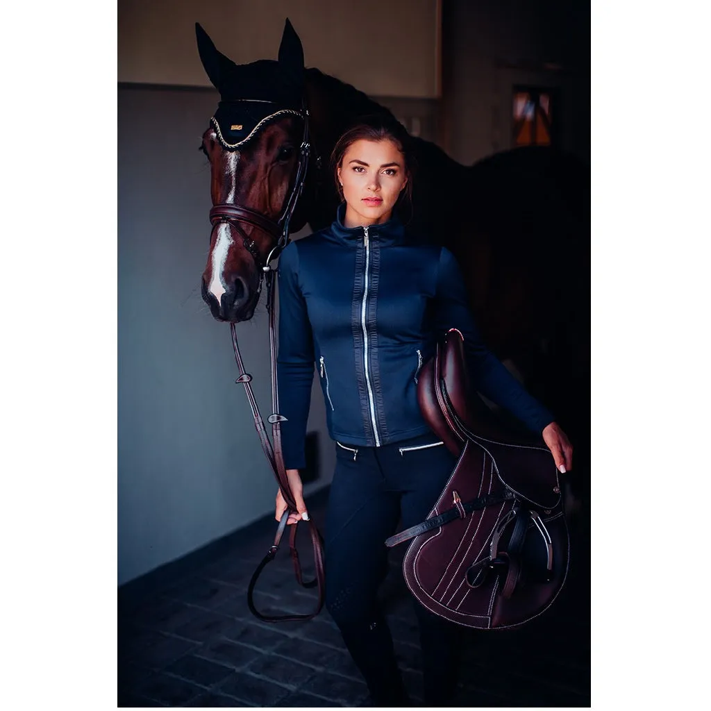 Equestrian Stockholm Fleece Jacket - Navy