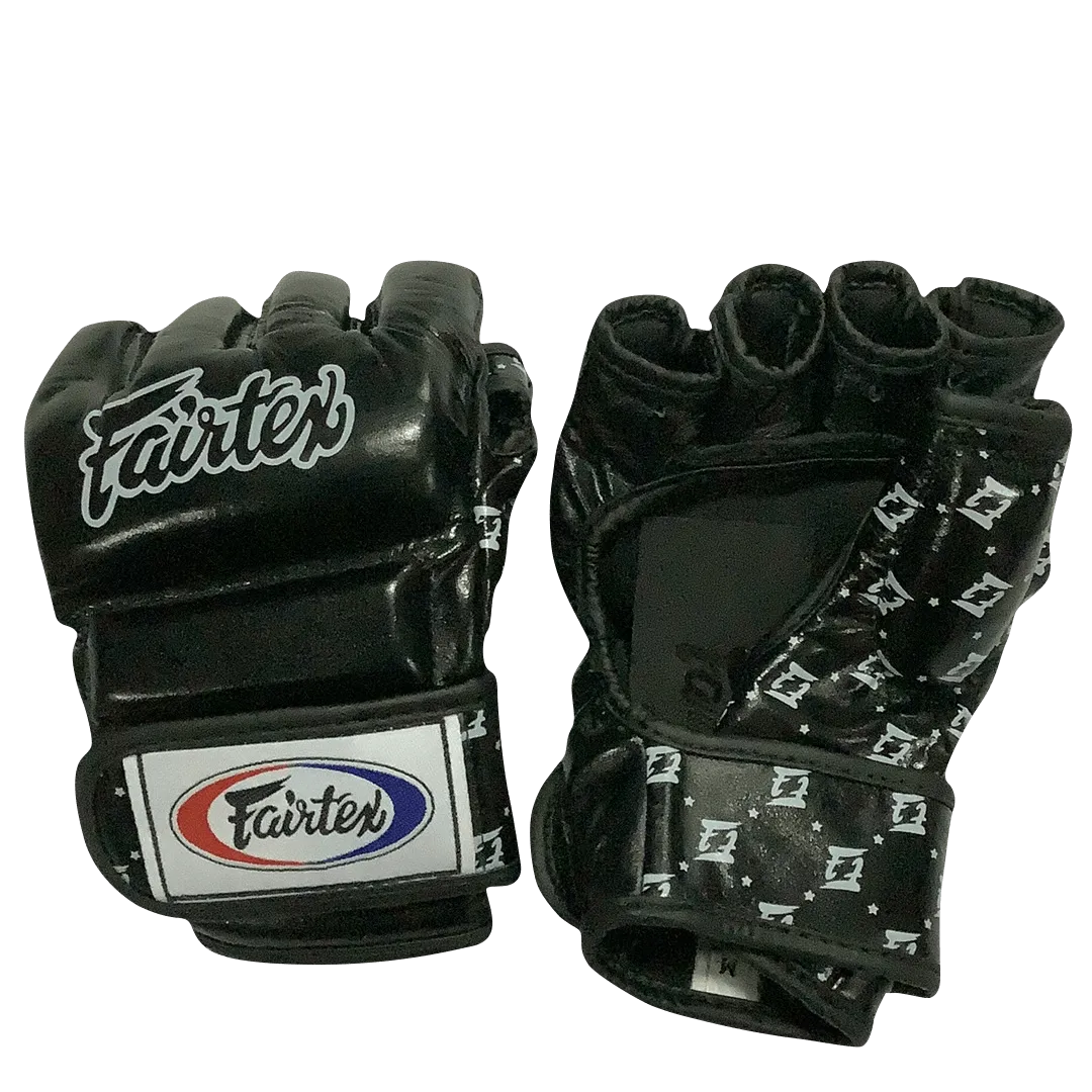 Fairtex Boxing Gloves MMA FGV17 Split Knuckles Black