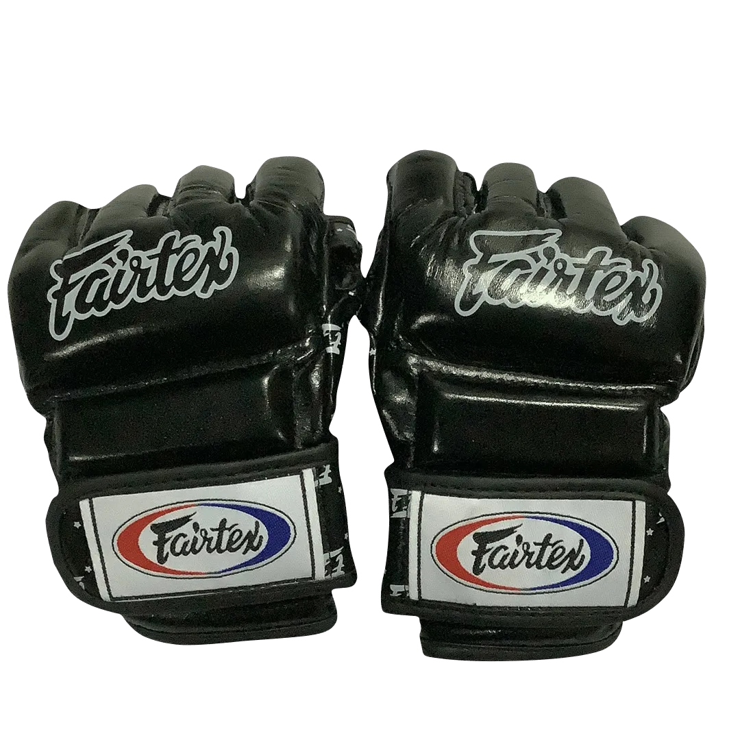 Fairtex Boxing Gloves MMA FGV17 Split Knuckles Black