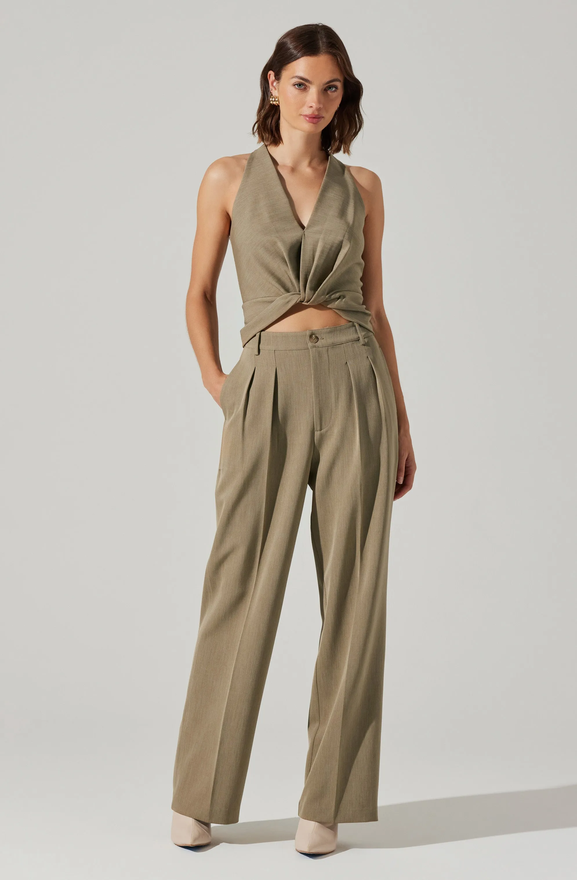 Faria High Waisted Trouser Pants