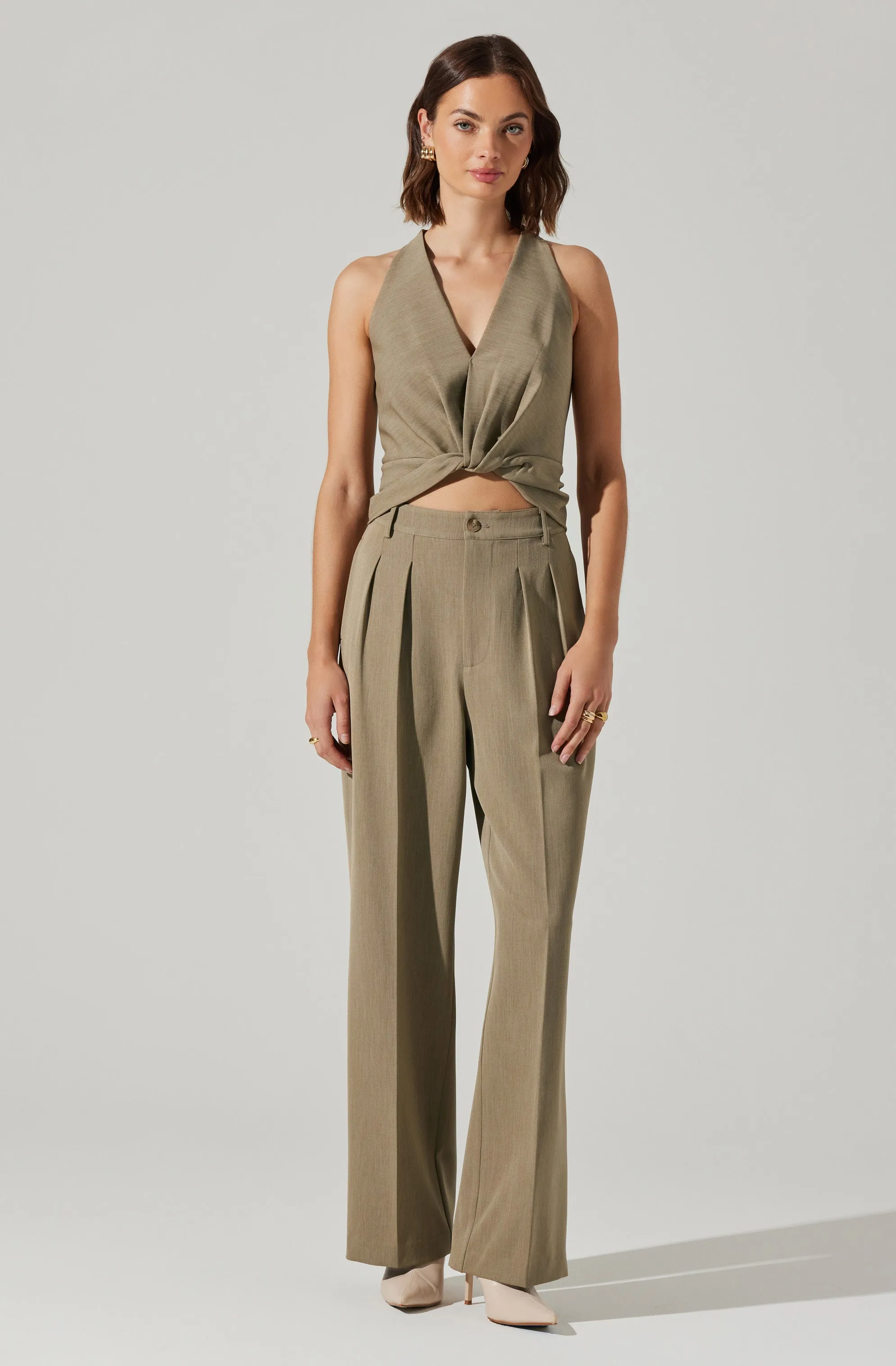 Faria High Waisted Trouser Pants