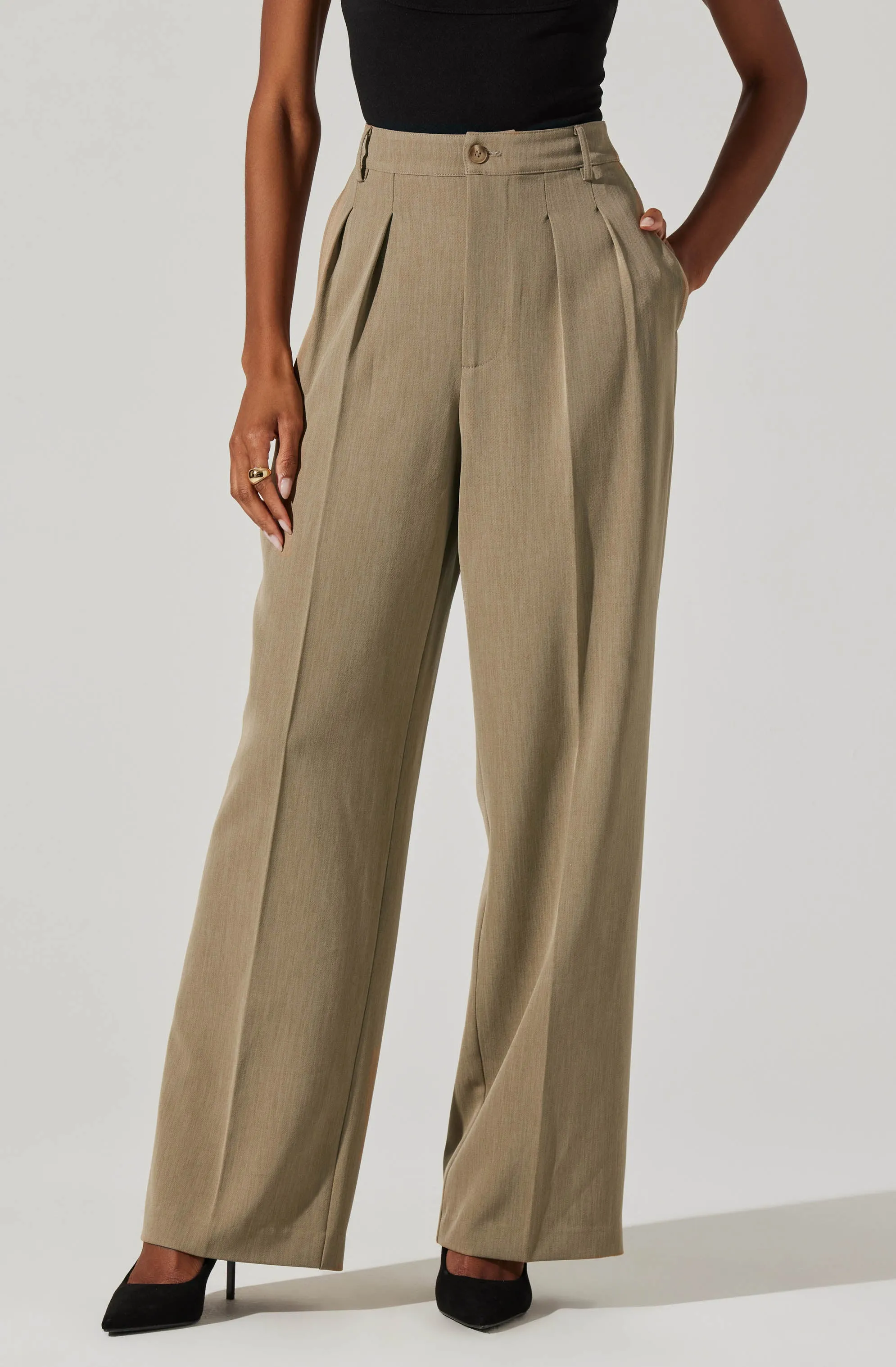 Faria High Waisted Trouser Pants