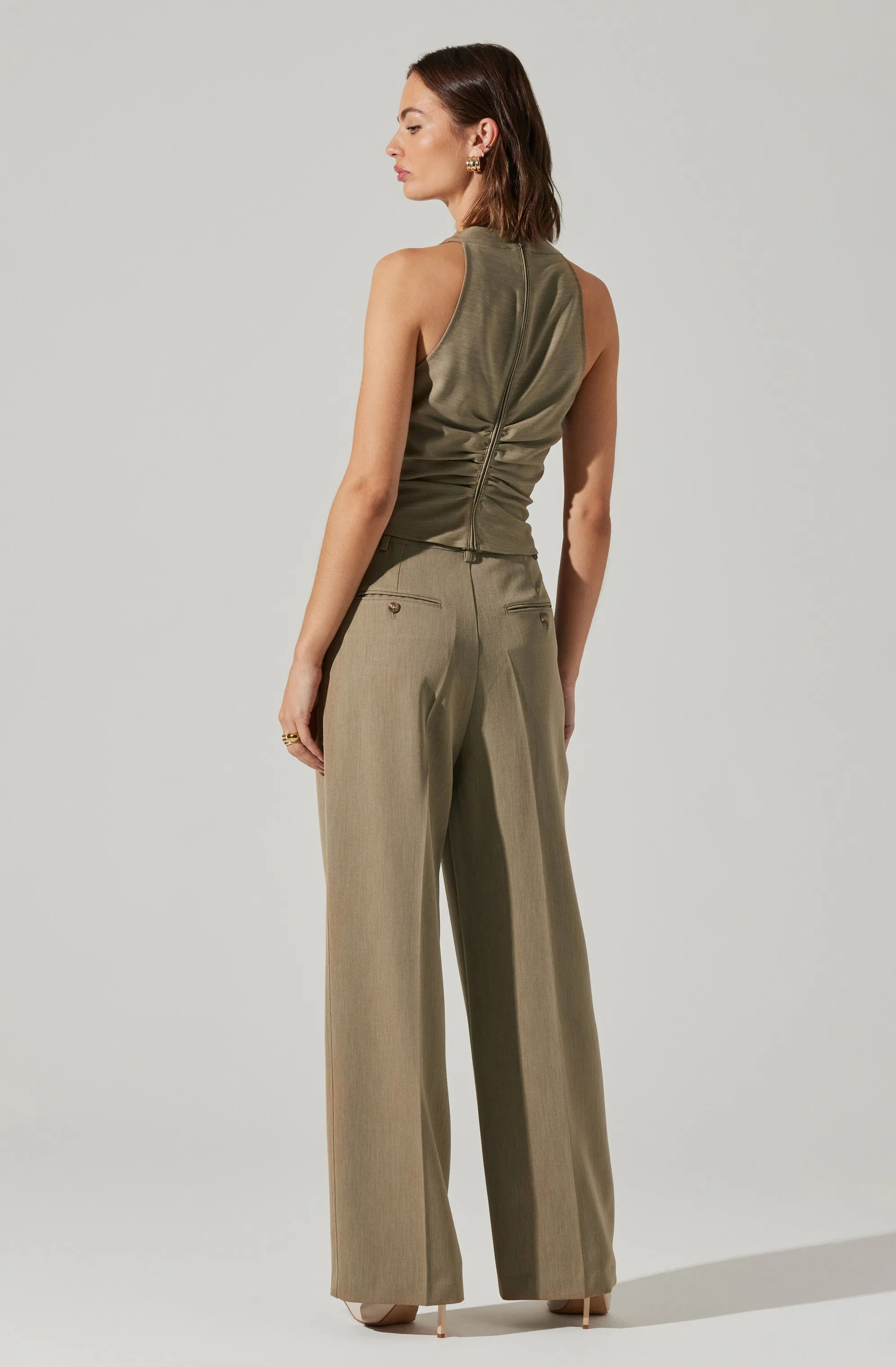 Faria High Waisted Trouser Pants