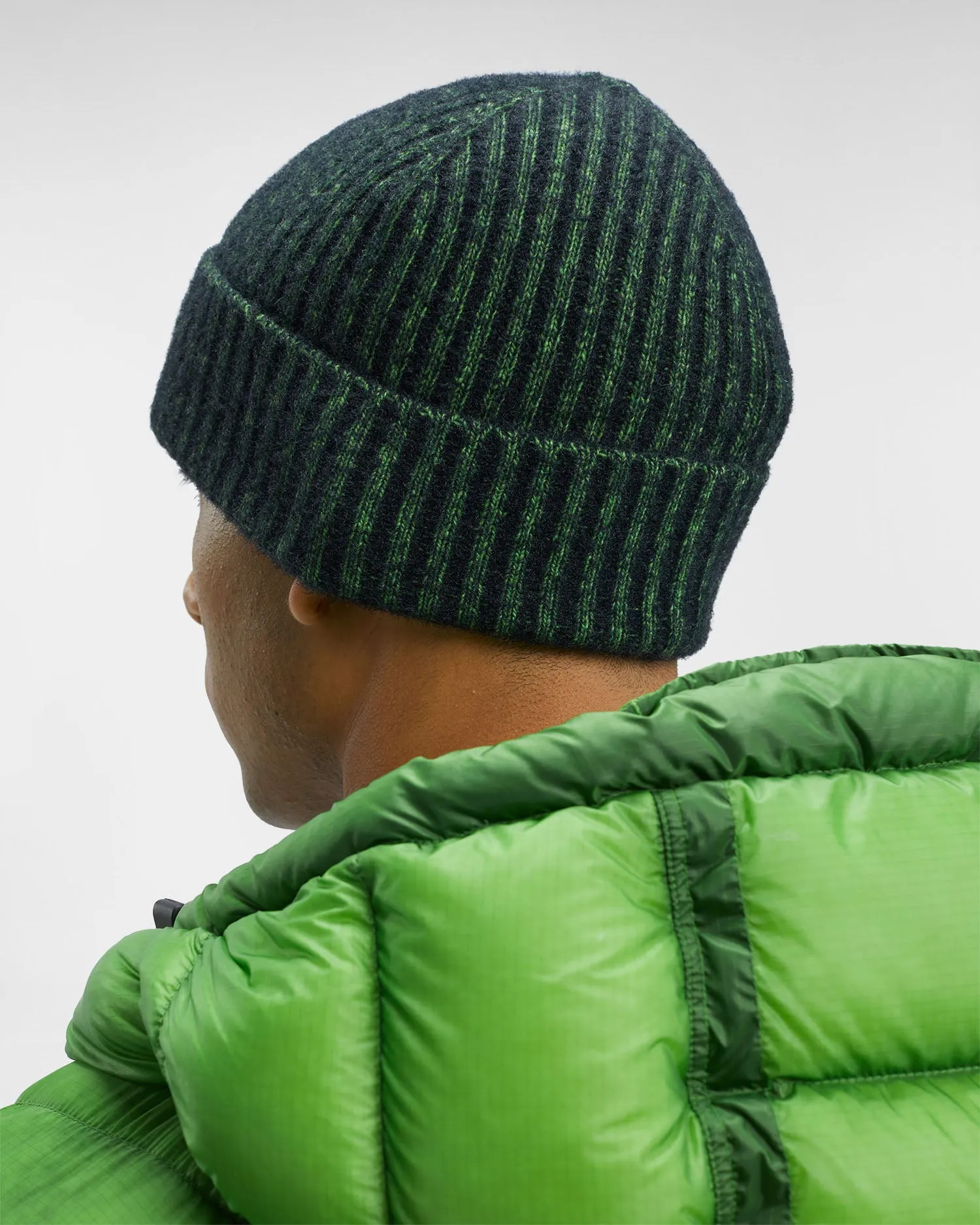 Fleece Knit Beanie Classic Green