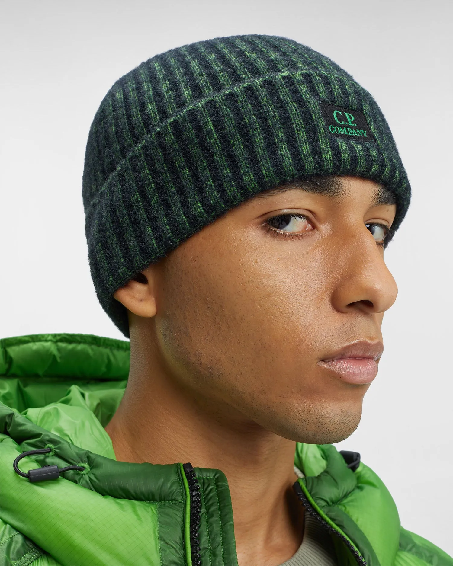 Fleece Knit Beanie Classic Green