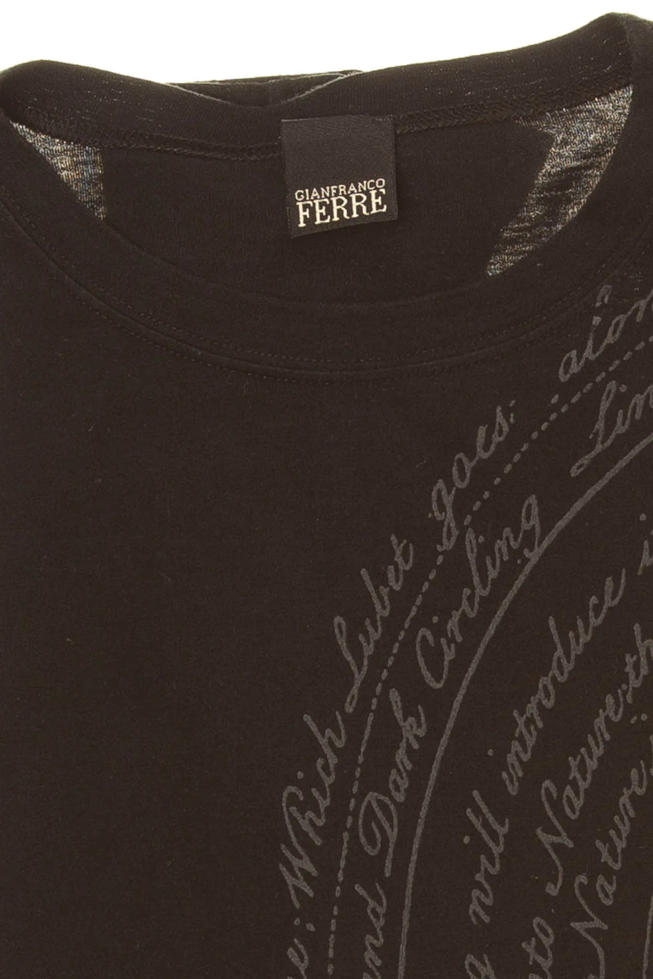 Gianfranco Ferre - Black Graphic Thermal Long Sleeve