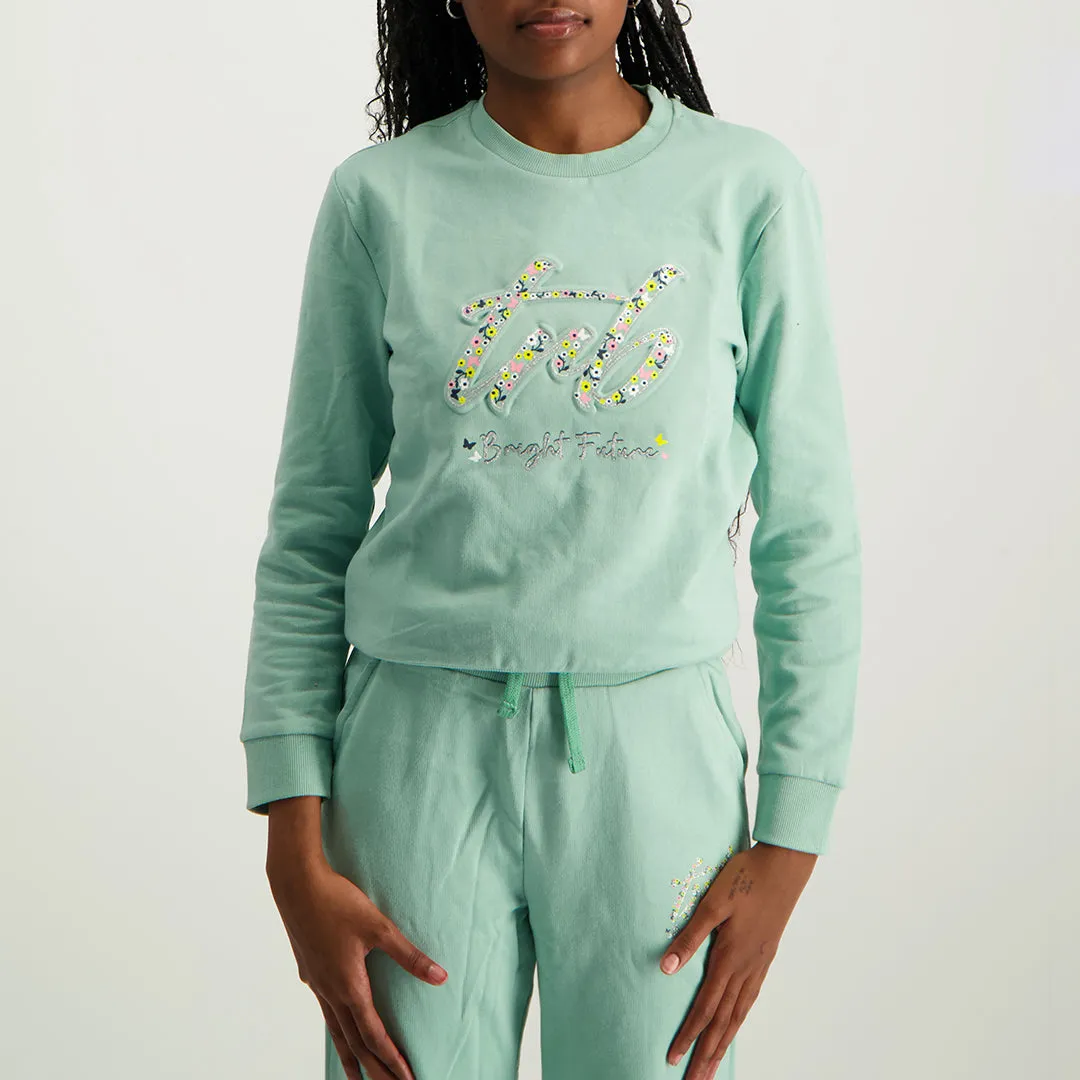 Girls Brushed Fleece Sweater