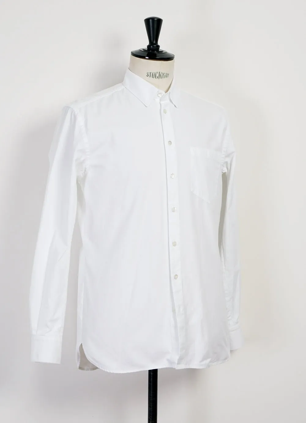 HAAKON | Hidden Button Down Shirt | White