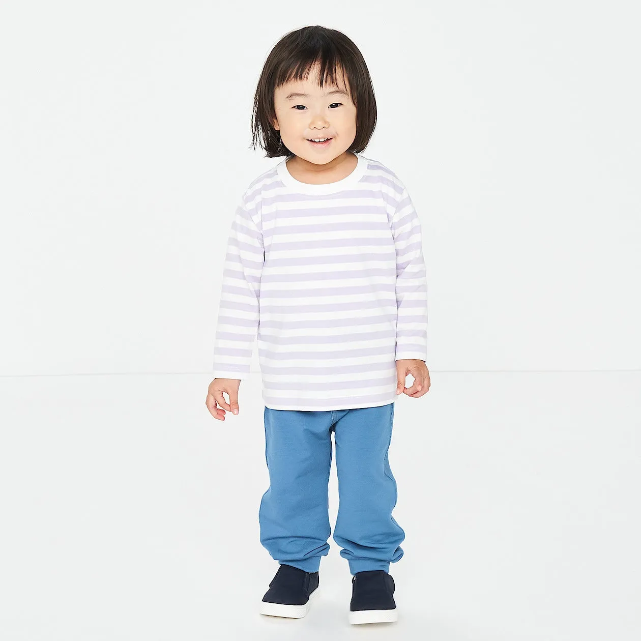 High Waisted Denim Like Jogger Pants (1-4Y)