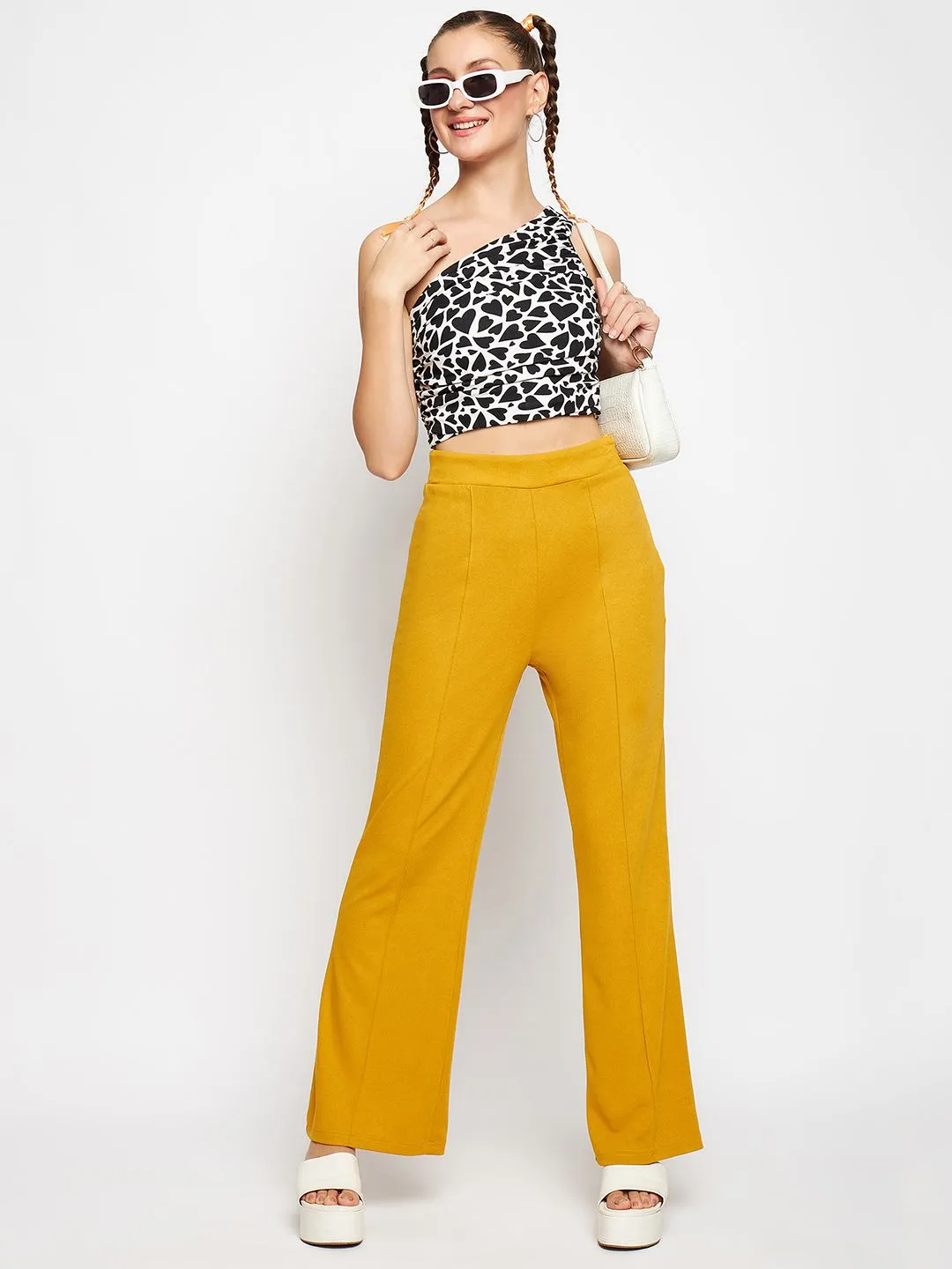 High Waisted Stretchy Parallel Pants