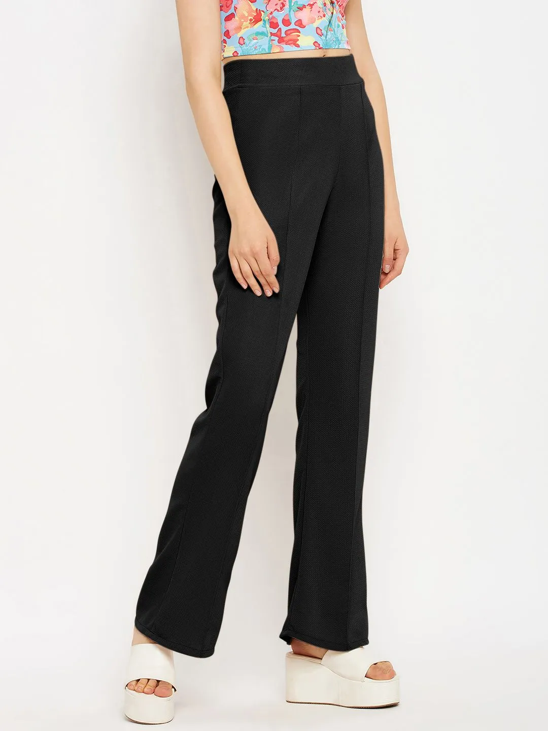 High Waisted Stretchy Parallel Pants