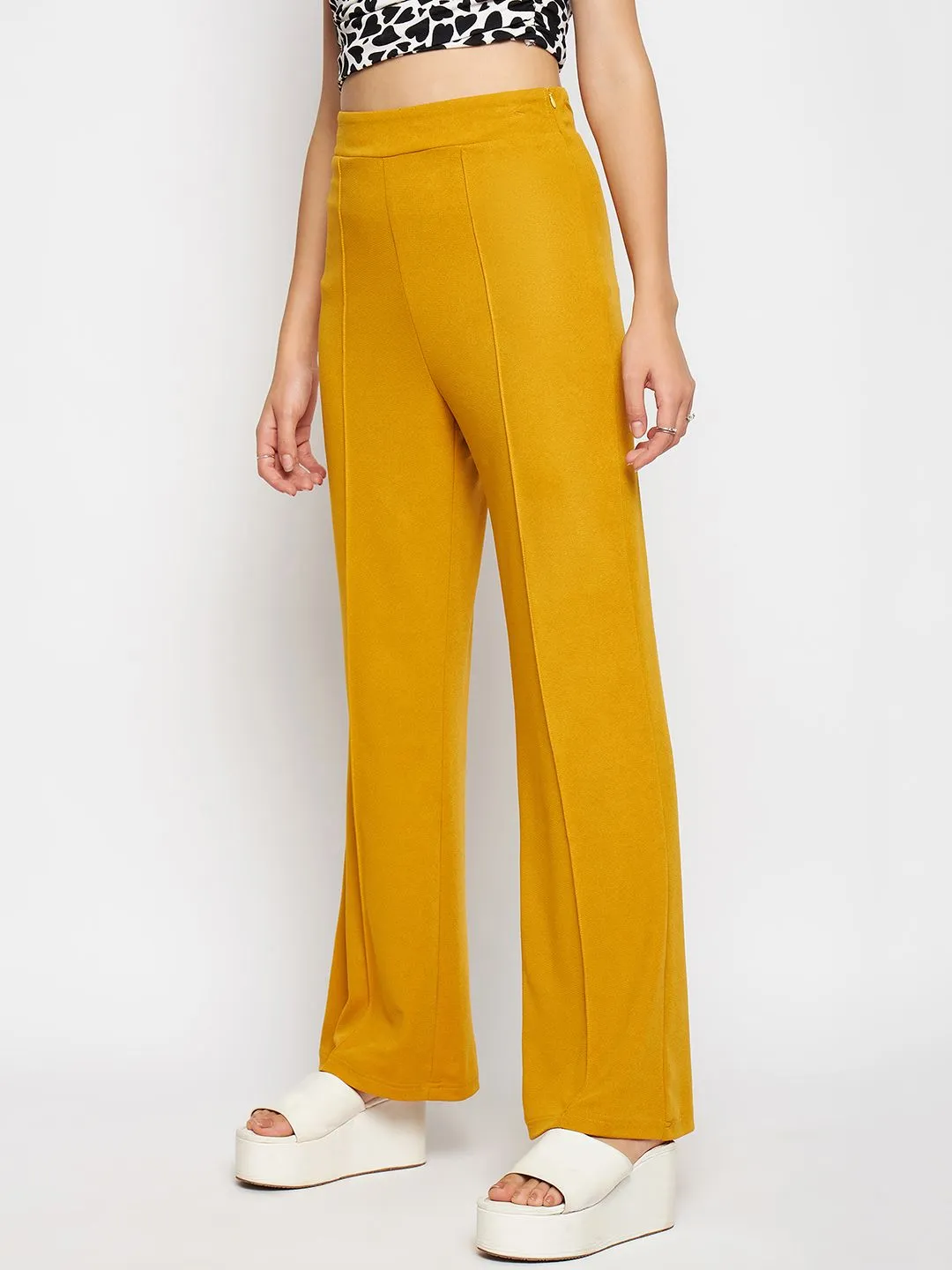 High Waisted Stretchy Parallel Pants