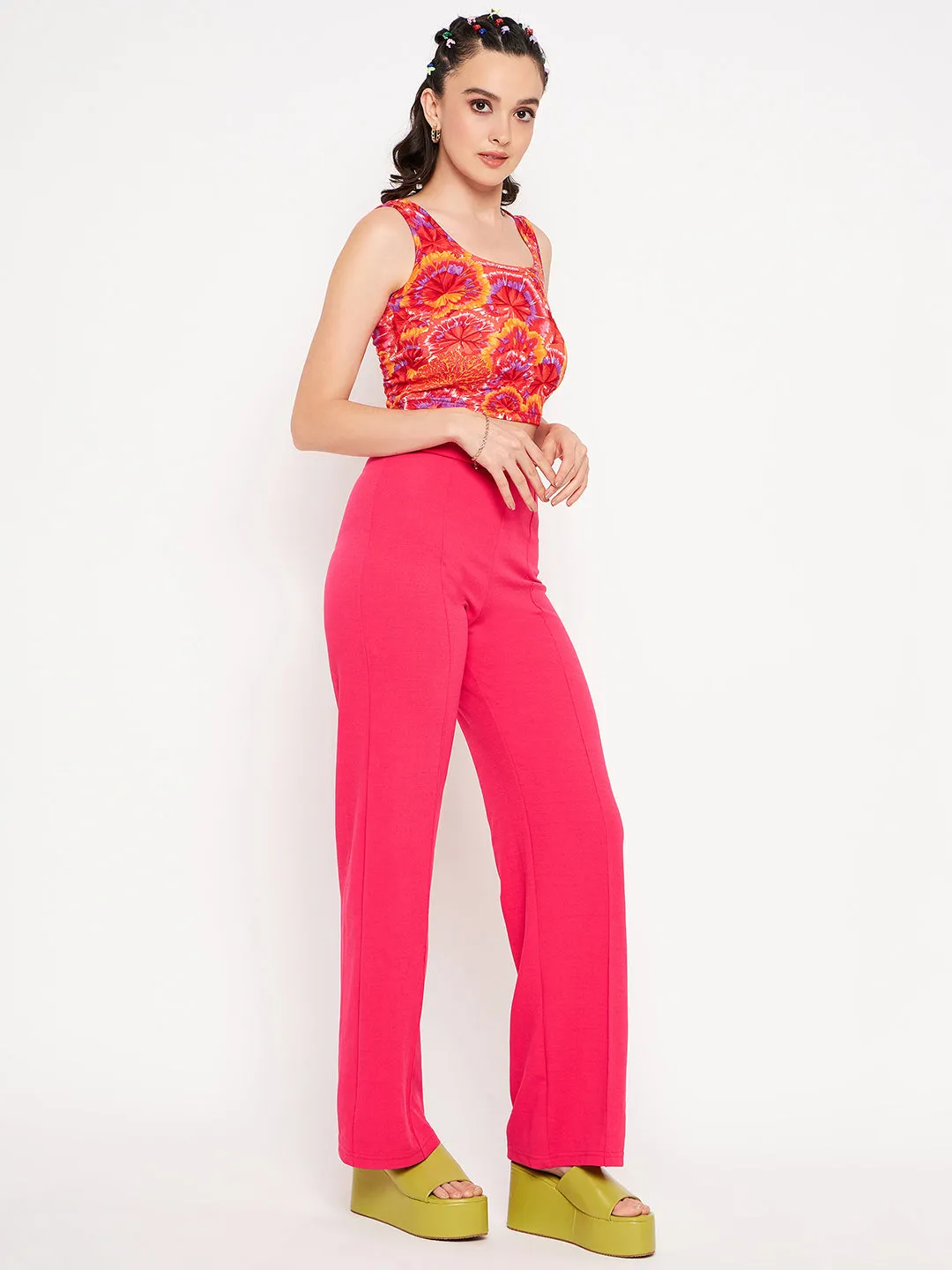 High Waisted Stretchy Parallel Pants