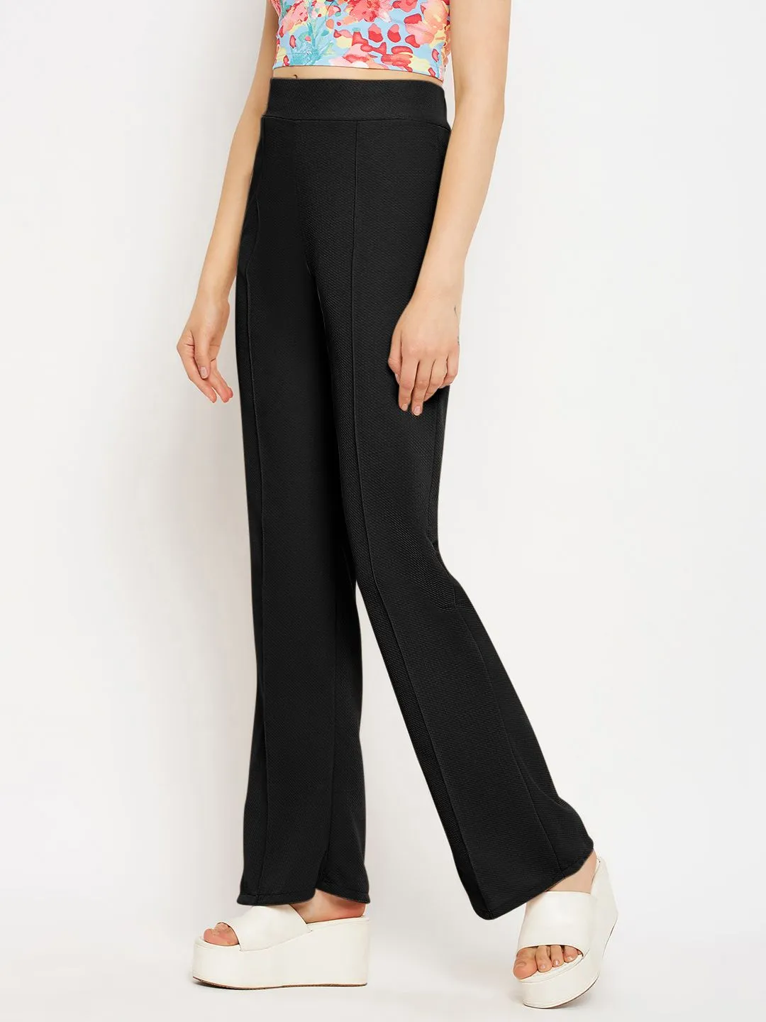 High Waisted Stretchy Parallel Pants