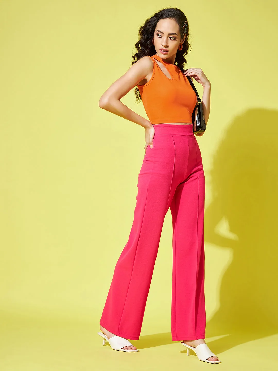 High Waisted Stretchy Parallel Pants