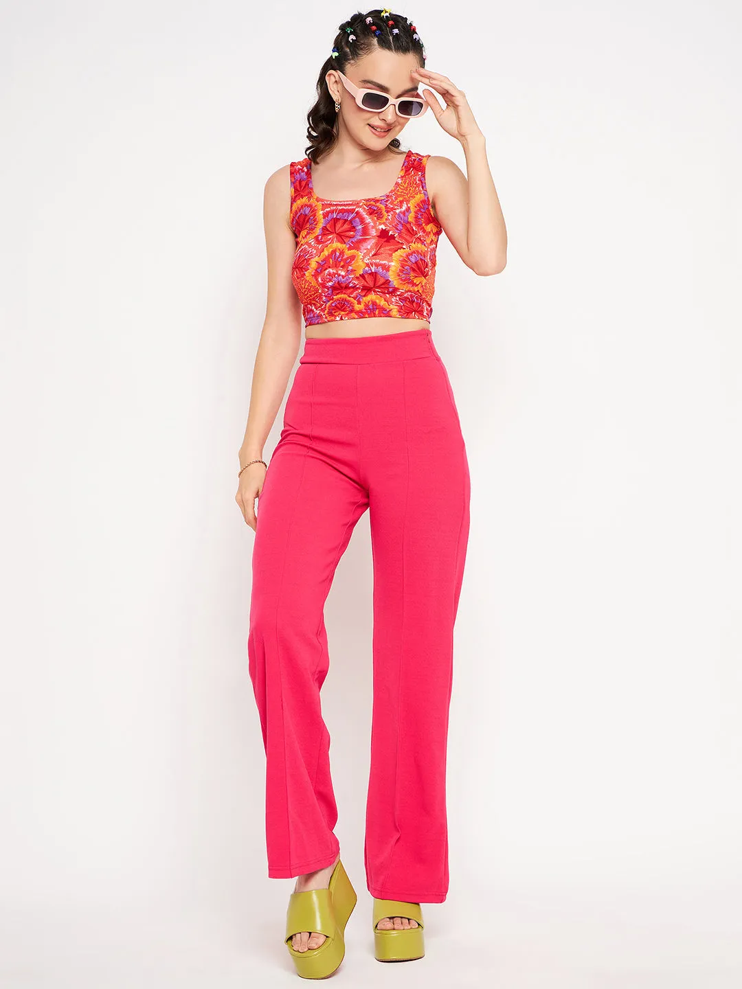 High Waisted Stretchy Parallel Pants