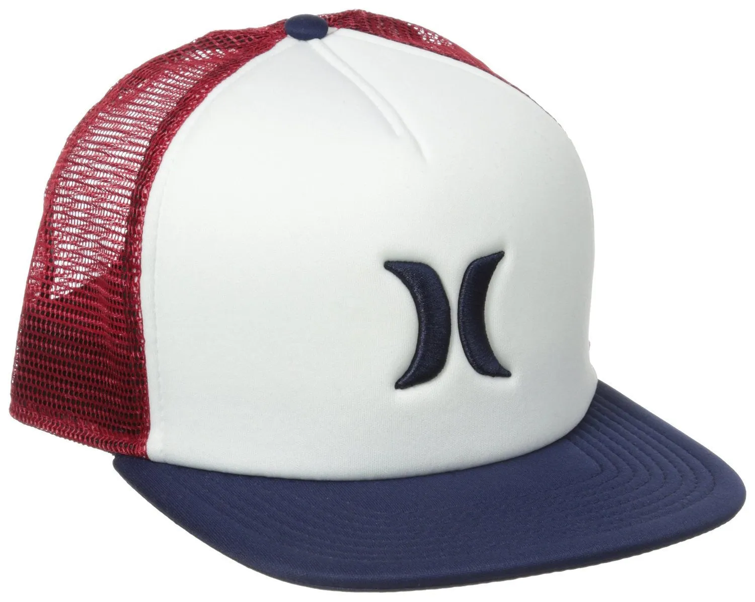 Hurley Blocked Trucker Hats  - Red/White - Mens