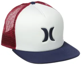 Hurley Blocked Trucker Hats  - Red/White - Mens