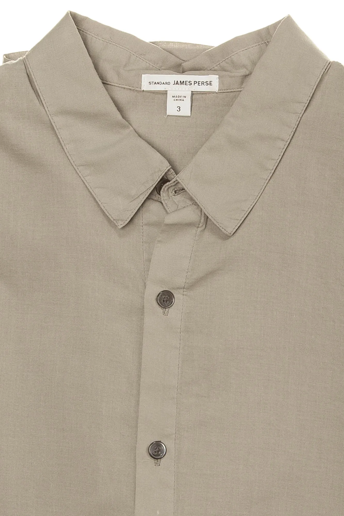 James Perse - Long Sleeve Gray Button Down - 3