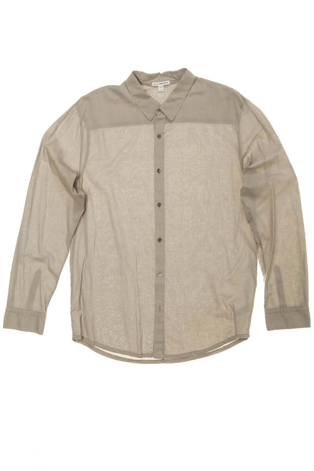 James Perse - Long Sleeve Gray Button Down - 3