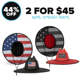 Keys Straw Hats 2 For $45