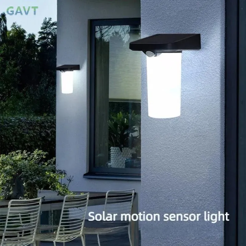 LED Solar Lights Outdoor IP65 Motion Sensor Solar Garden Lamp Outdoor Wall Lamp for fence Outdoor Solar Lamp  Outdoor Lighting