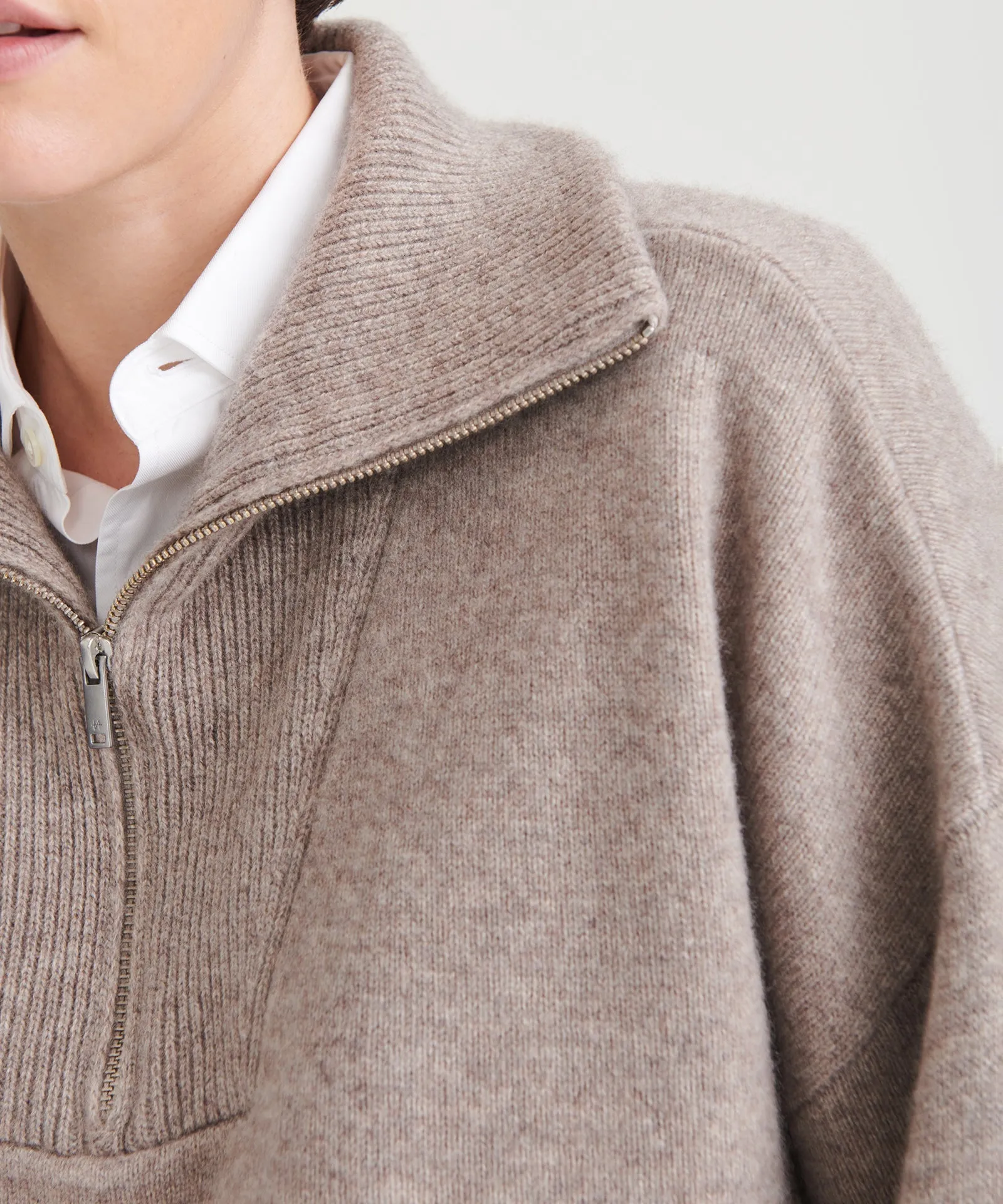 Luxe Cashmere Quarter Zip