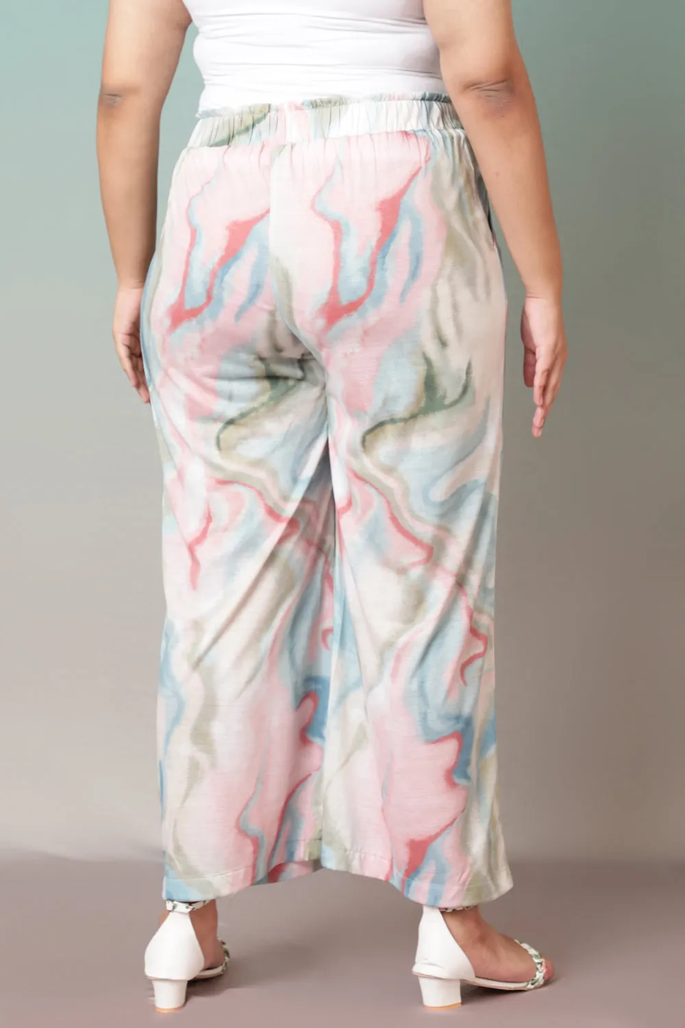 Modern Marble High Waist Pants