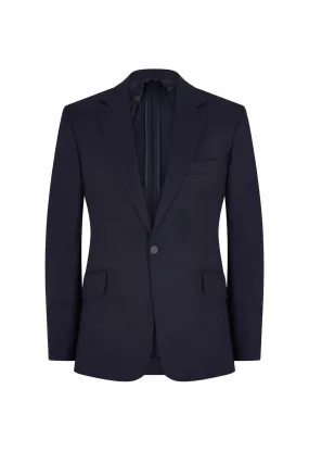 Navy Cashmere Single Breasted Jacket