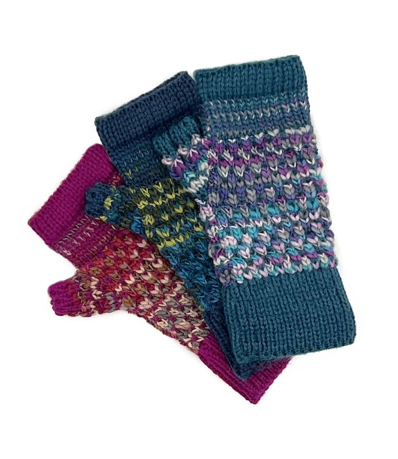 NEW! Kid's Alpaca Gloves - Speckle - Bluefish