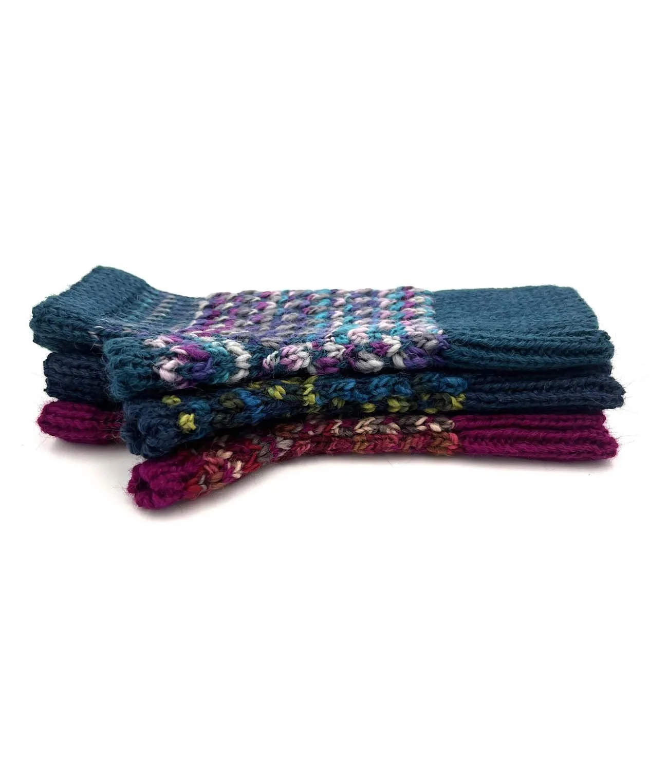 NEW! Kid's Alpaca Gloves - Speckle - Bluefish