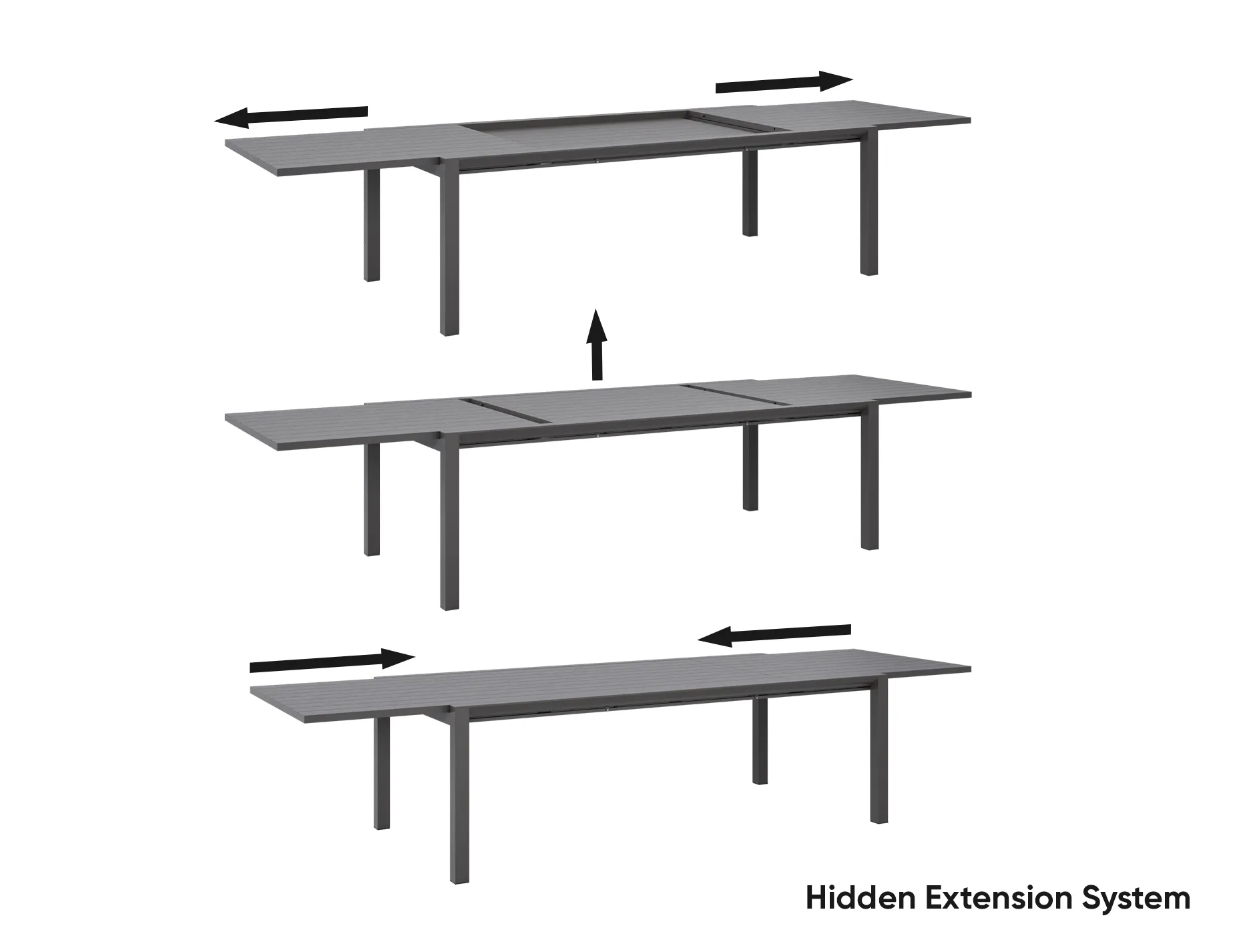 Outdoor Extendable Table | White