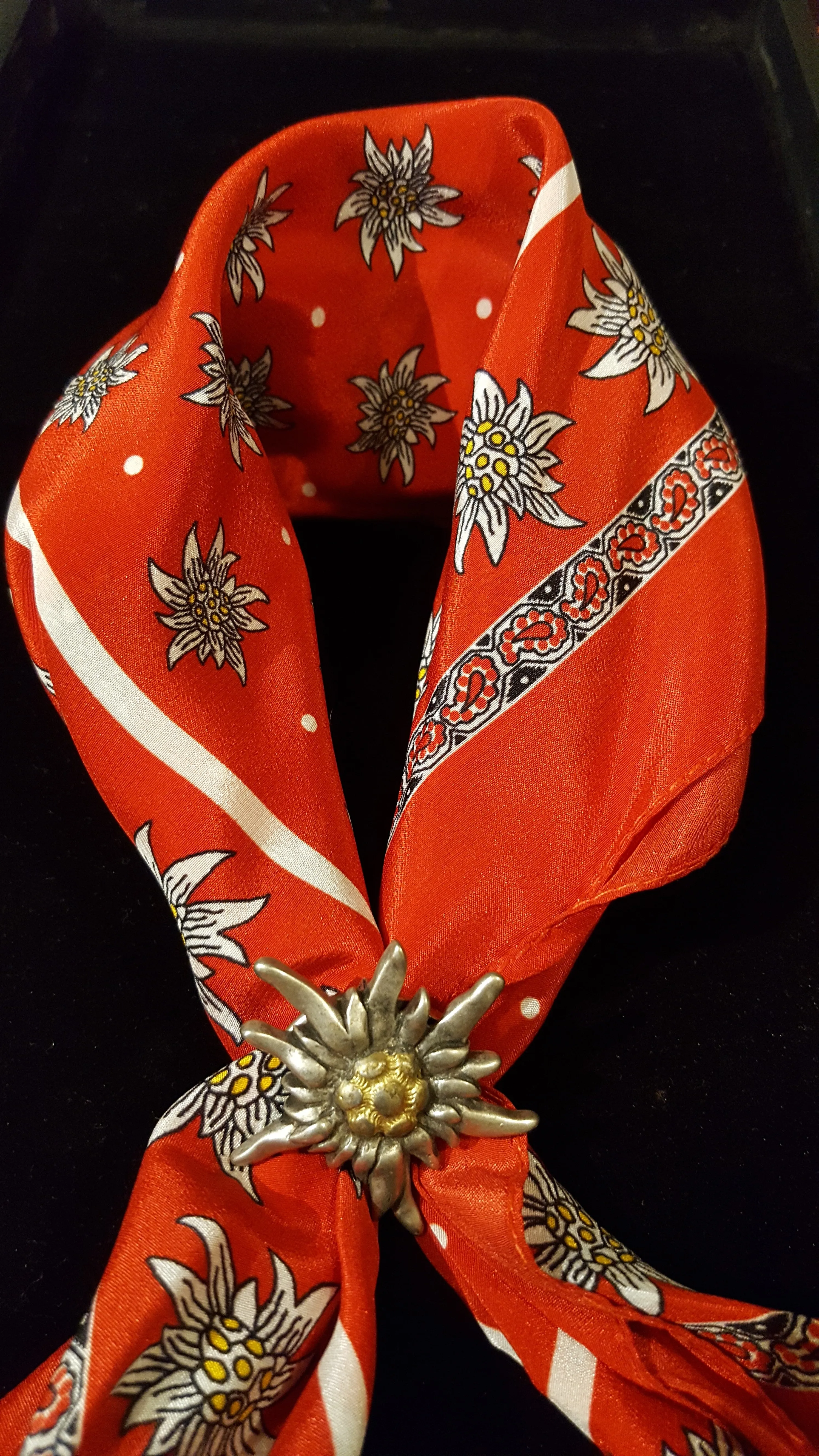 OVERSTOCK Italian Silk Edelweiss Scarves