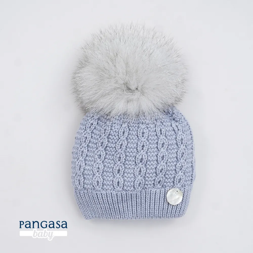 Pangasa Faux Fur Cable Knit Hats