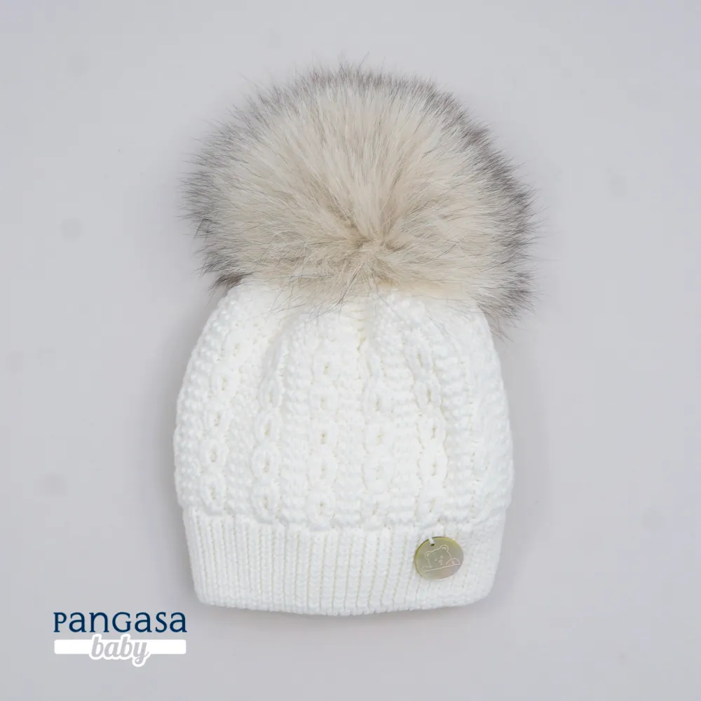 Pangasa Fur Cable Knit Hats