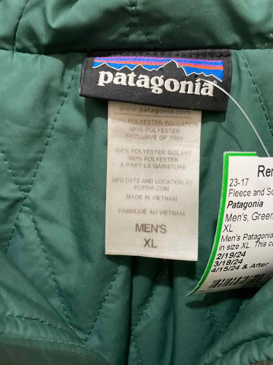 Patagonia Fleece Men's XL