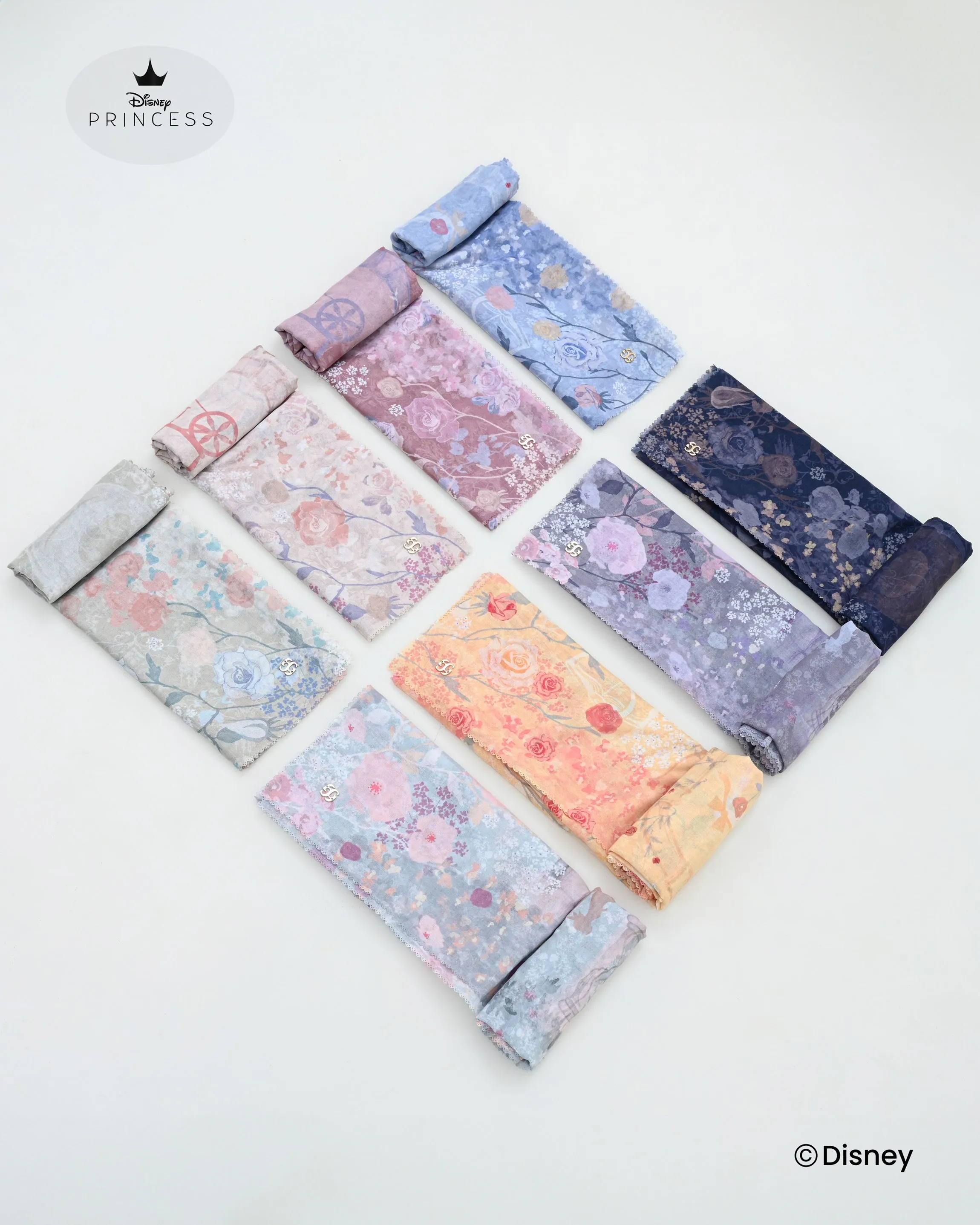 PRINCESS SLEEPING BEAUTY SCARVES