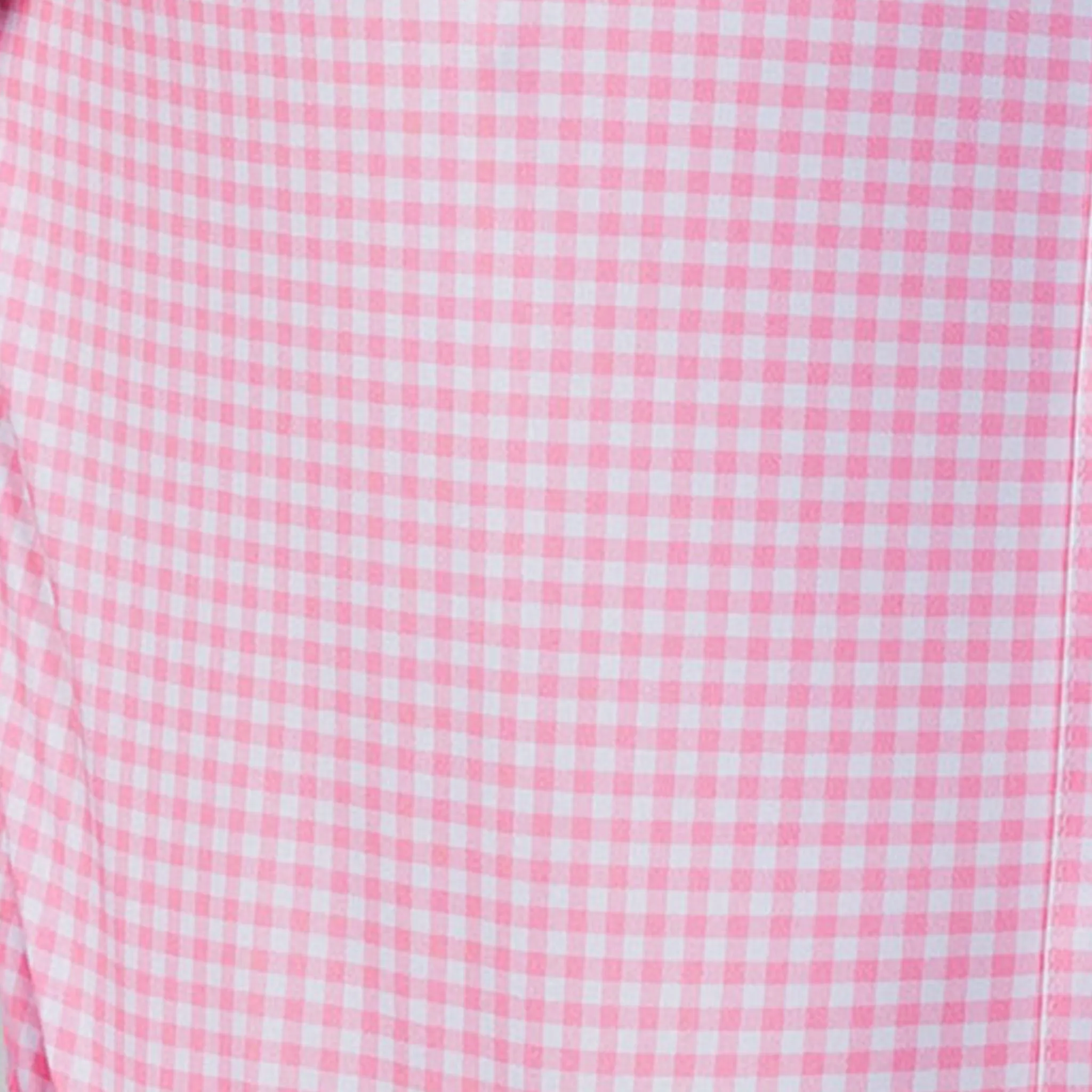 Quattro Flex Short Sleeve Button Down Pink Gingham