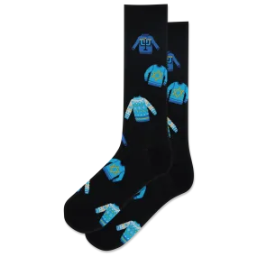 "Hanukkah Sweaters" Cotton Crew Socks by Hot Sox - SALE