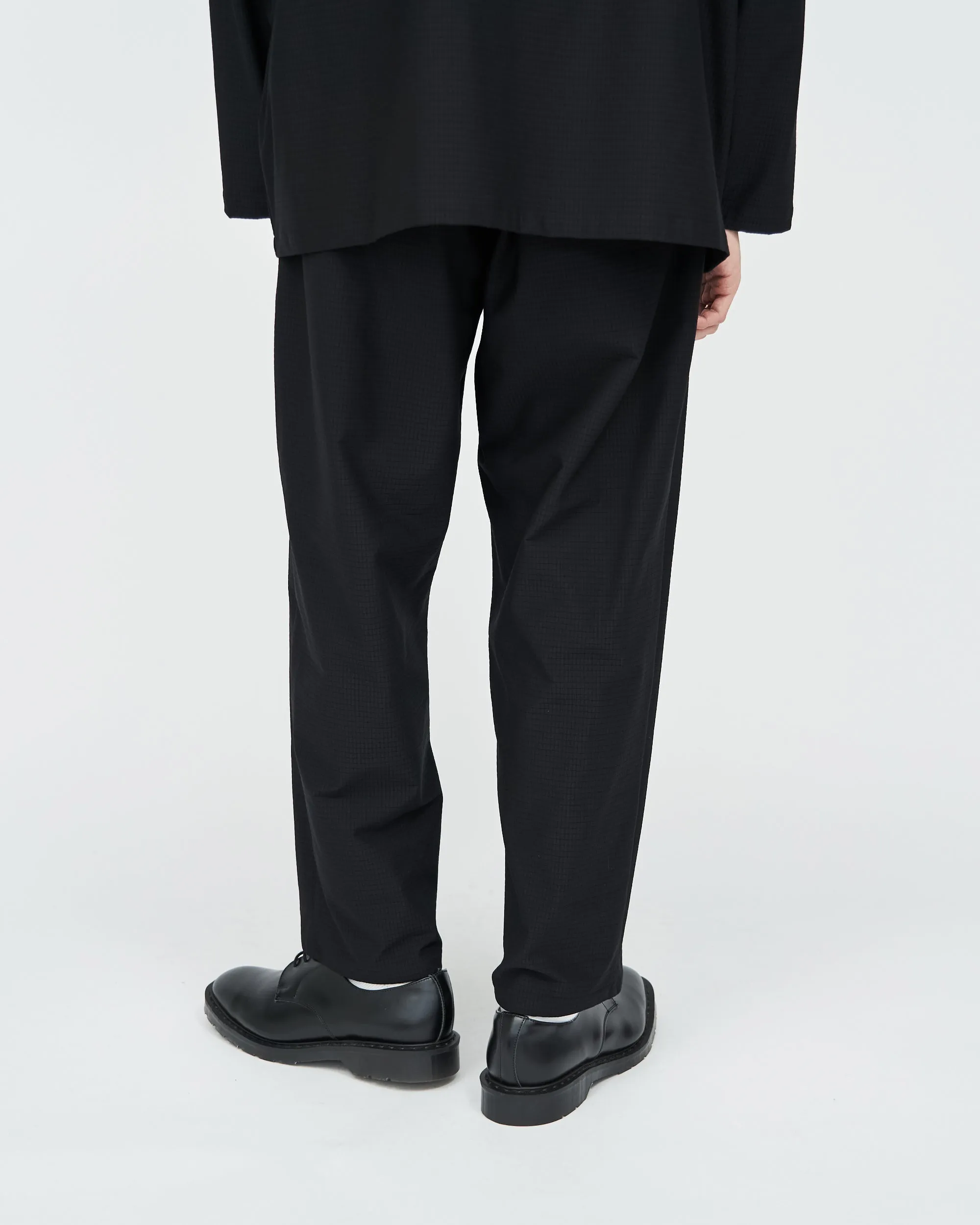 Ripple Jersey Slim Waisted Wide Tapered Chef Pants