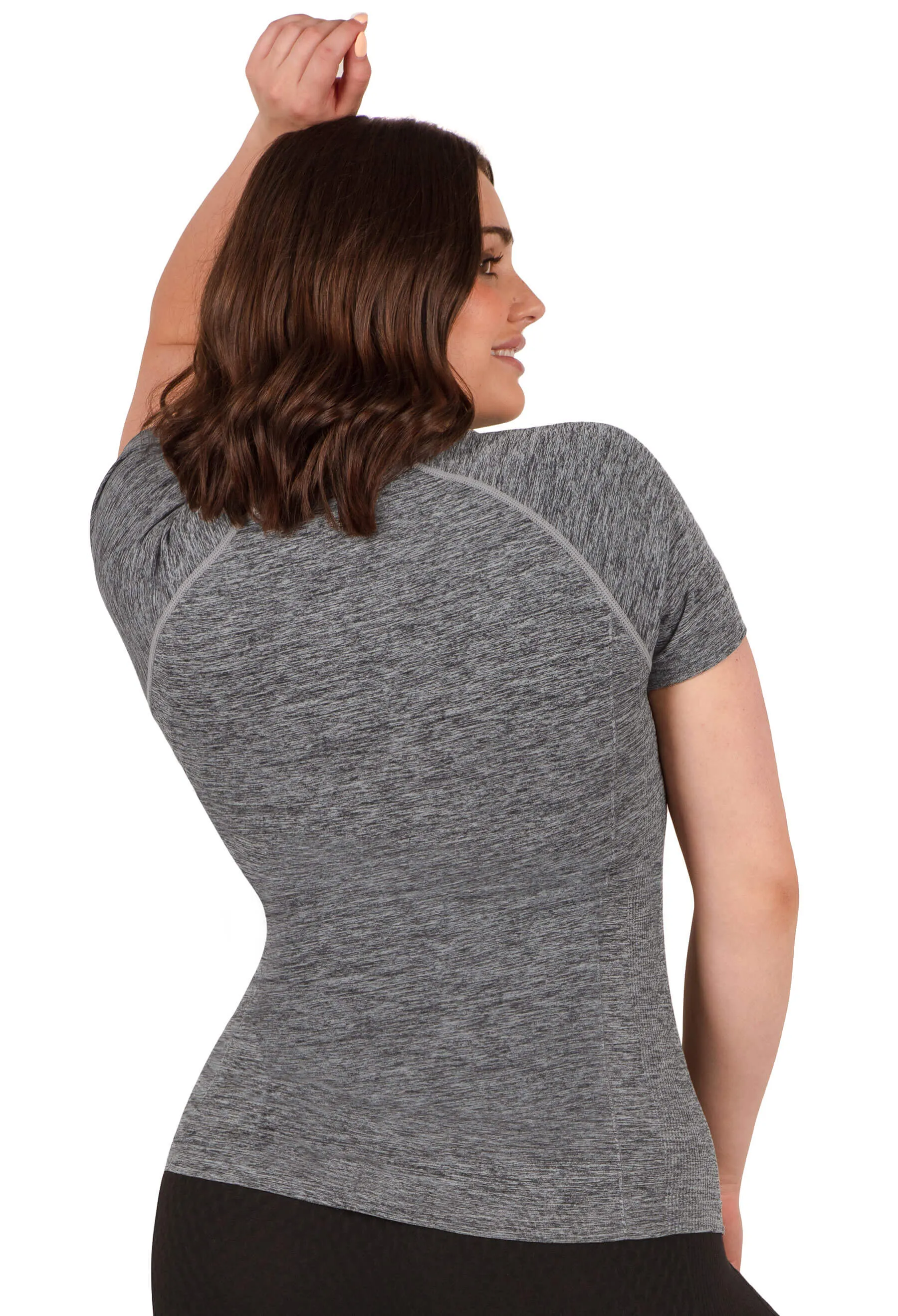 Seamless Short Sleeve Activewear Thermal Tee