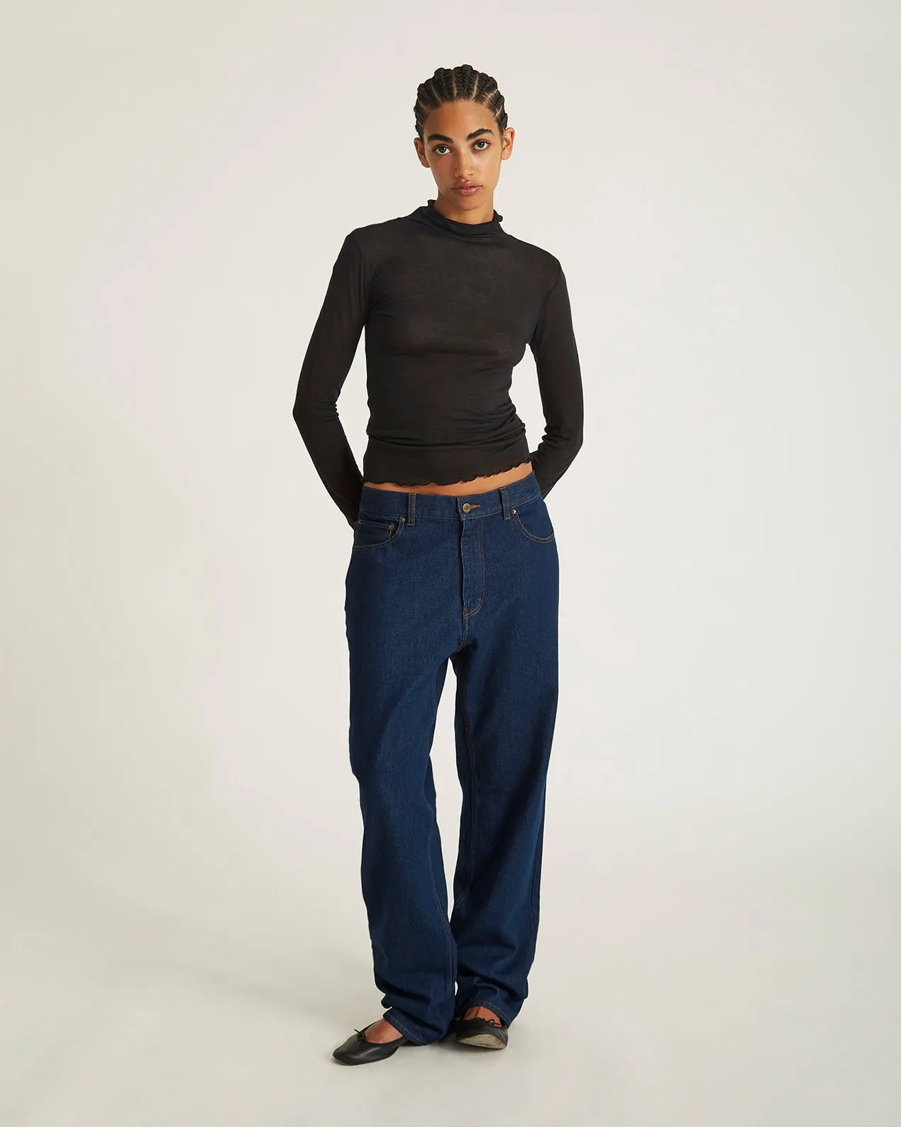 Sofia Lightweight Turtleneck Top