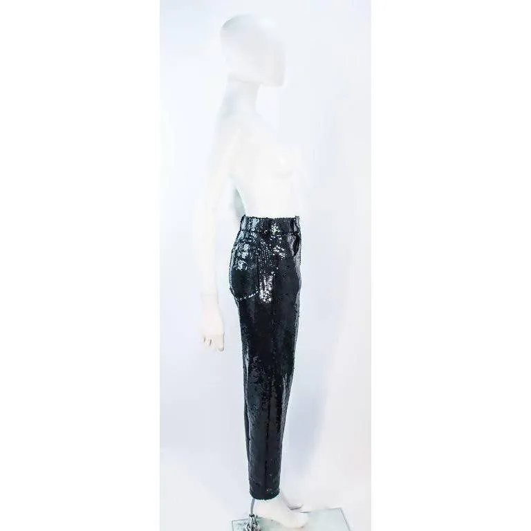 SUITE 101 Black High-Waisted Sequin Pants | Size US 8-10