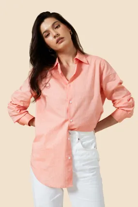 The Avery Button Down - Grapefruit