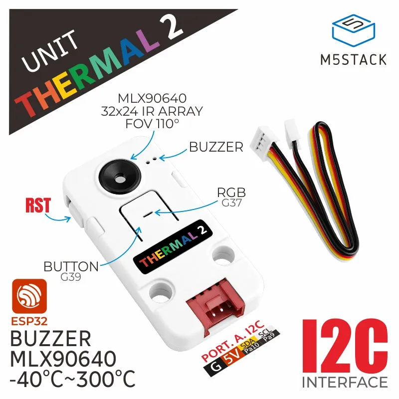 Thermal Camera 2 Unit (MLX90640) -110 Degree FoV