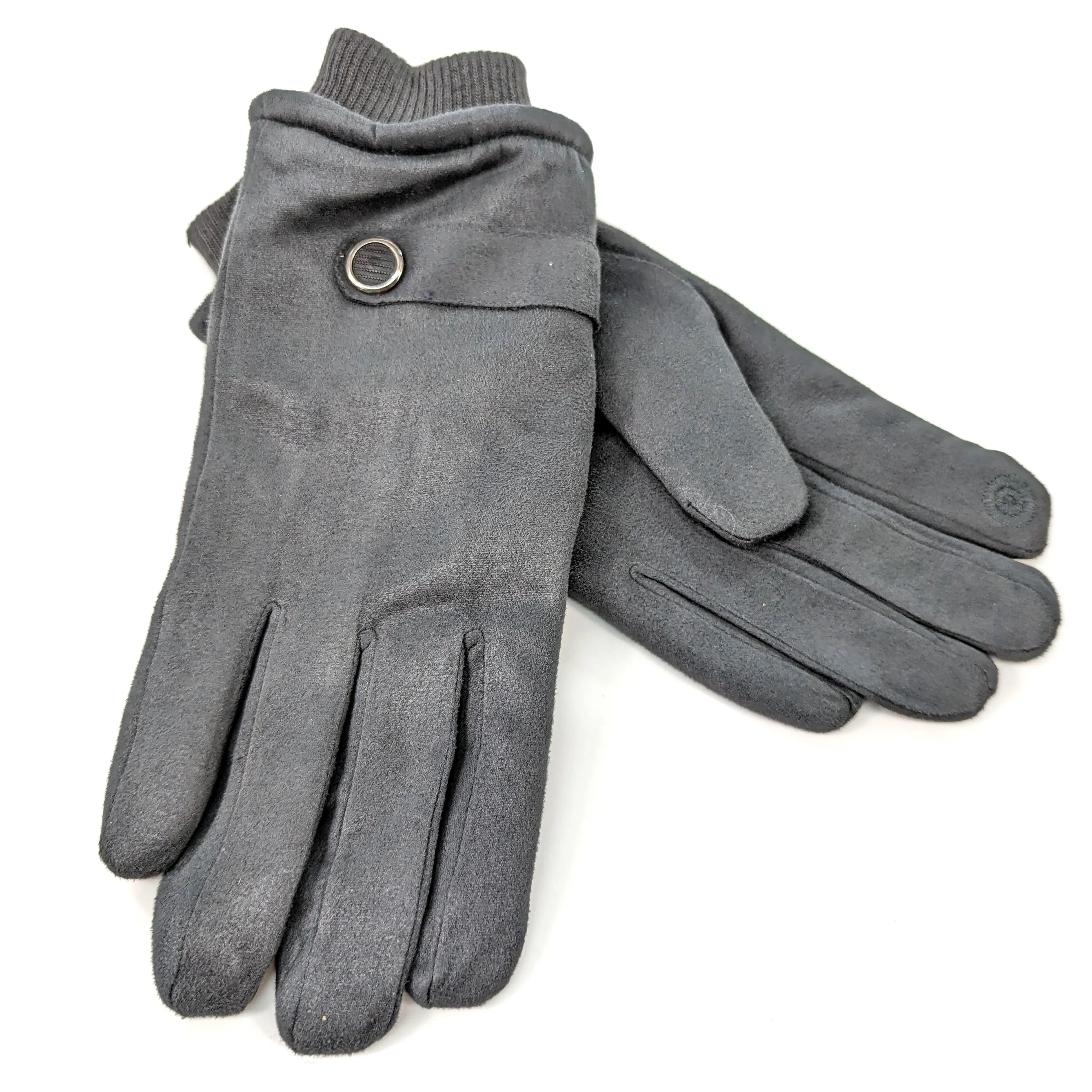 Unisex Gloves with Button Detail