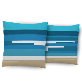 Waves Indoor or Outdoor Pillow